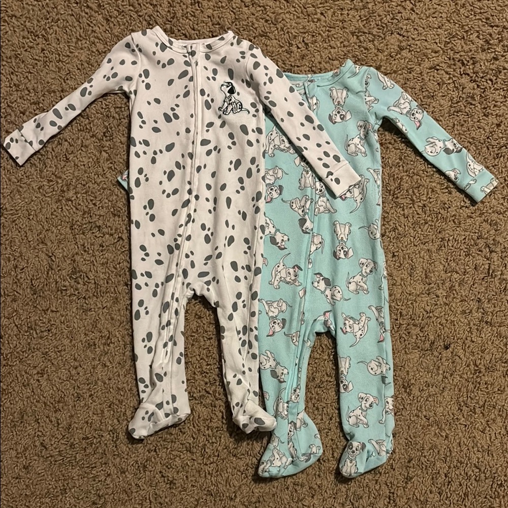 Super Soft 101 Dalmatian Footie Pajamas